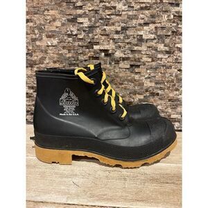 Men's Bata Standard Rubber Steel Shank Rain work Boots Size 7